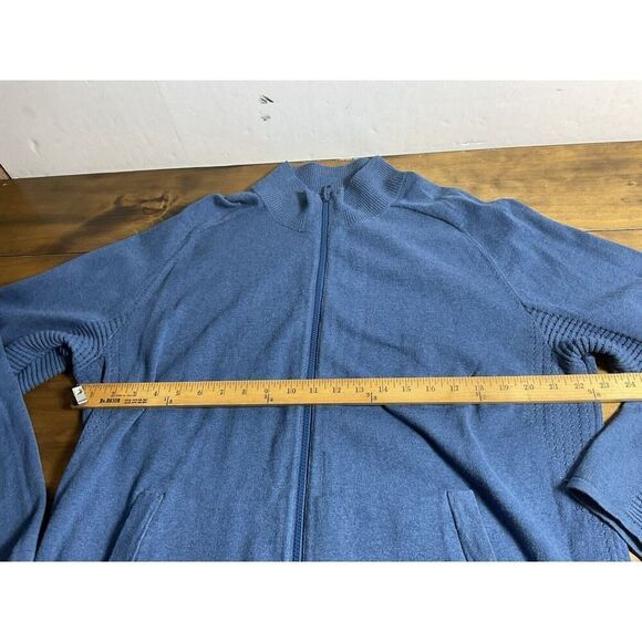 Duluth Trading Co Men's Blue Yonder Full Zip Mock Sweater Large - Picture 11 of 14